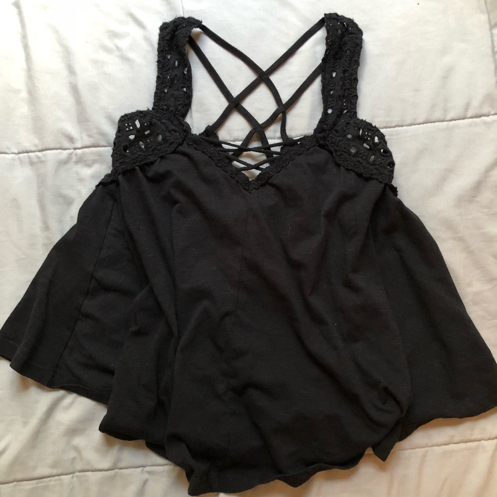Black Lacey Top